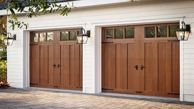 Residential garage doors Calgary with modern curb appeal