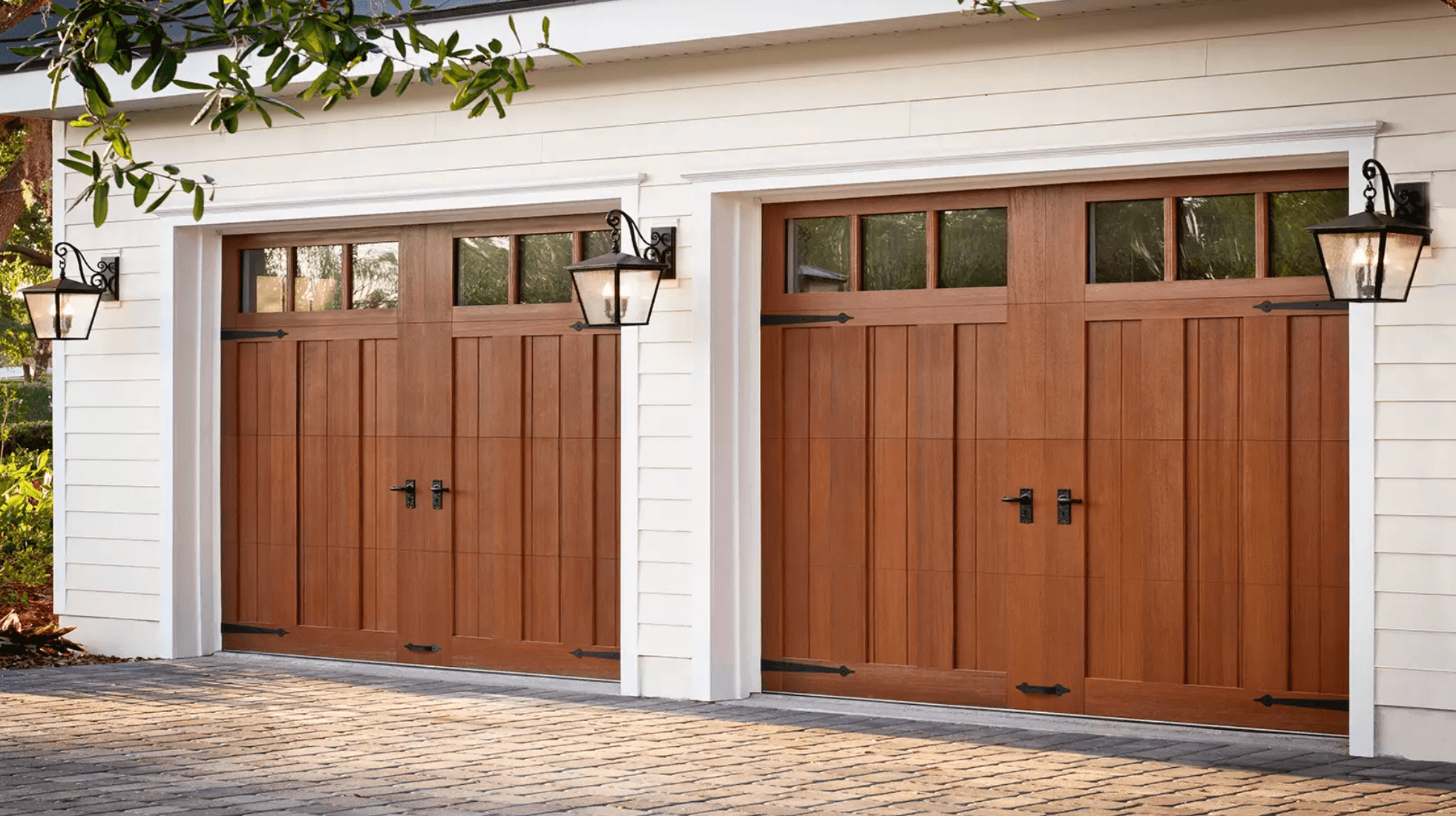 High quality new residential garage door installation for a Calgary home